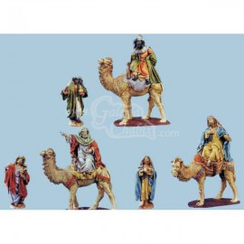 Reyes a camello con pajes