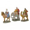 Reyes a caballo, elefante y camello