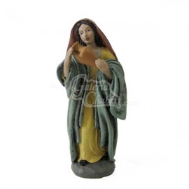 Pastora con jarro en la mano