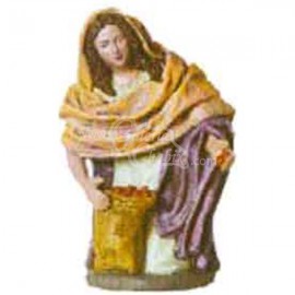Pastora con saco de legumbres